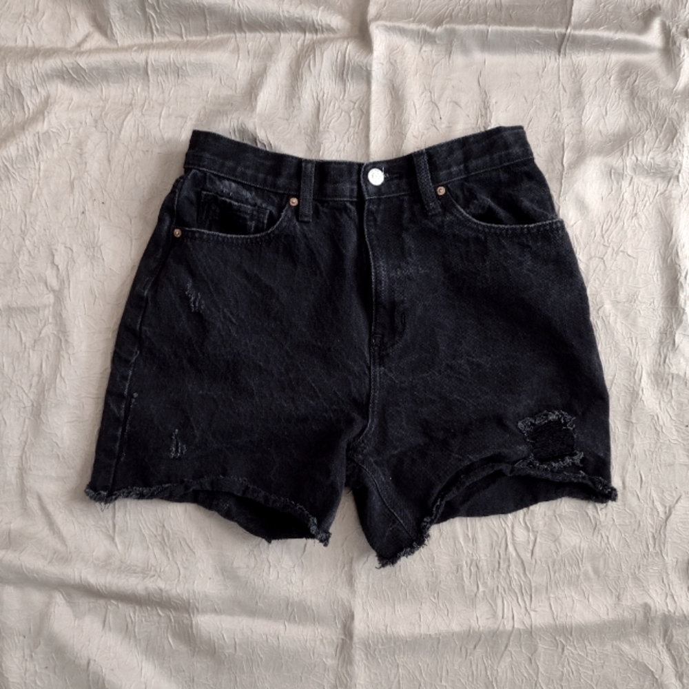 2 Old Navy Girls Distressed High Rise Slouchy Straight Denim Shorts Size 16